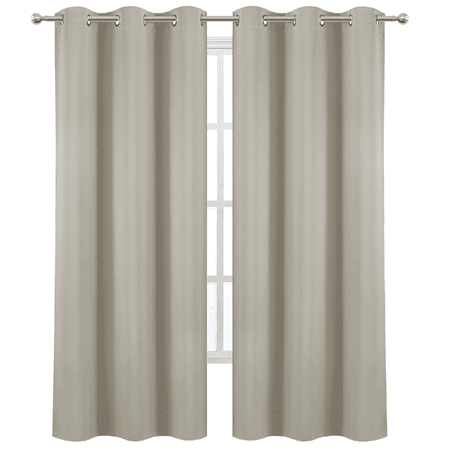 Cortinas Blackout STYRKA opaca para recamara 134 x 213 cm 2 Piezas área común Color Marfil
