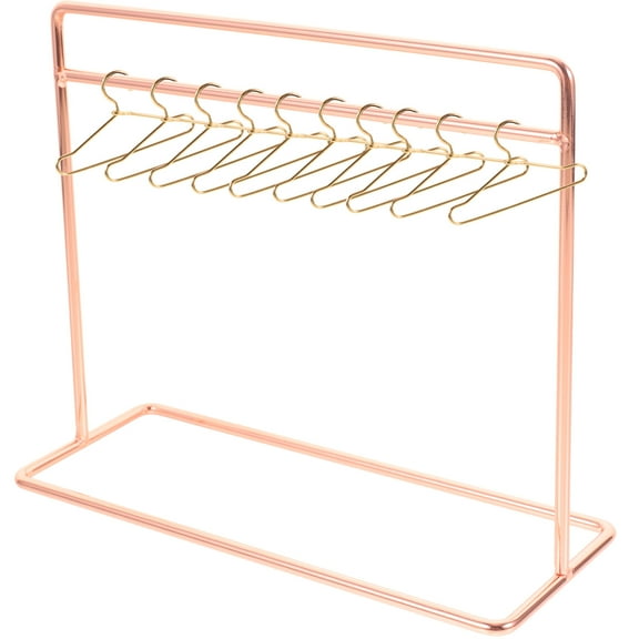 MRLESS Miniature Rose Gold Clothes Hanger Set for Dolls and Mini Furniture