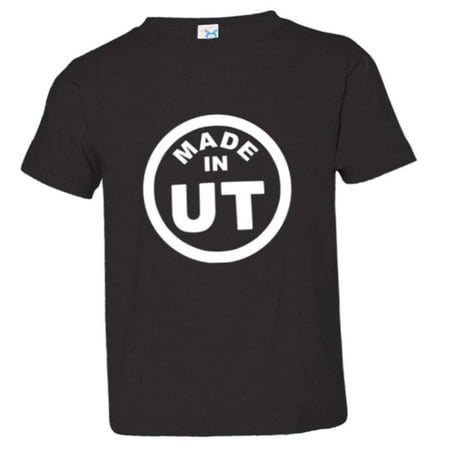 

PleaseMeTees™ Toddler From Born Made In Utah UT Logo Label Tag HQ Tee