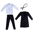 thumbnail image 3 of 1/6 figuras de trajes de chaqueta para hombres, cosplay de moda de moda retro con cinturón, traje de uniformes para figuras de 12 pulgadas vestidas abrigo, 3 of 8