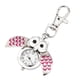 thumbnail image 4 of Llaveros para mujer, llavero de billetera, llavero de auto, lindo llavero de moda, hermoso llavero de búho, llavero de bolsillo con clip, llavero reloj, 4 of 4