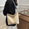 thumbnail image 2 of JUYGO Retro Commute Large -Capacity Bag Female Spring And Summer New Simple Casual Barrel Bag Fashionable Shoulder Bag, 2 of 9