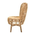 thumbnail image 4 of bali & pari Nagoya Modern Bohemian Natural Rattan Tall Lounge Chair, 4 of 10