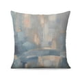 thumbnail image 2 of Exquisite Blue Decorative Pillows, 18x18 Inch, Set of 2 | Modern Abstract Oil Painting Art Design | Blue and White Pillow Covers for Couch or Bedroom Decor, 2 of 7
