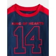 thumbnail image 5 of Wonder Nation Toddler Boys' Graphic Hockey Jersey with Long Sleeves, Sizes 12M-5T, 5 of 6