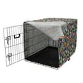 thumbnail image 3 of Butterfly Dog Crate Cover, Continuous Watercolor Look Spring Fly Flowers Fauna, Easy to Use Pet Kennel Cover Small Dogs Puppies Kittens, 7 Sizes, Multicolor, by Ambesonne, 3 of 6