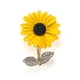 thumbnail image 1 of CAIROYAR Broche de girasol Accesorio de alta gama y exquisito para trajes y camisas {ζ κл τт, 1 of 1