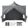 thumbnail image 1 of KFFKFF 10x10 FT Easy Setup Canopy with Detachable Sides, Mobile Shelter with Rolling Bag, UV Protective Waterproof Cover, Ideal for Outdoor Gatherings, Garden, Leisure, and Camping, 1 of 9