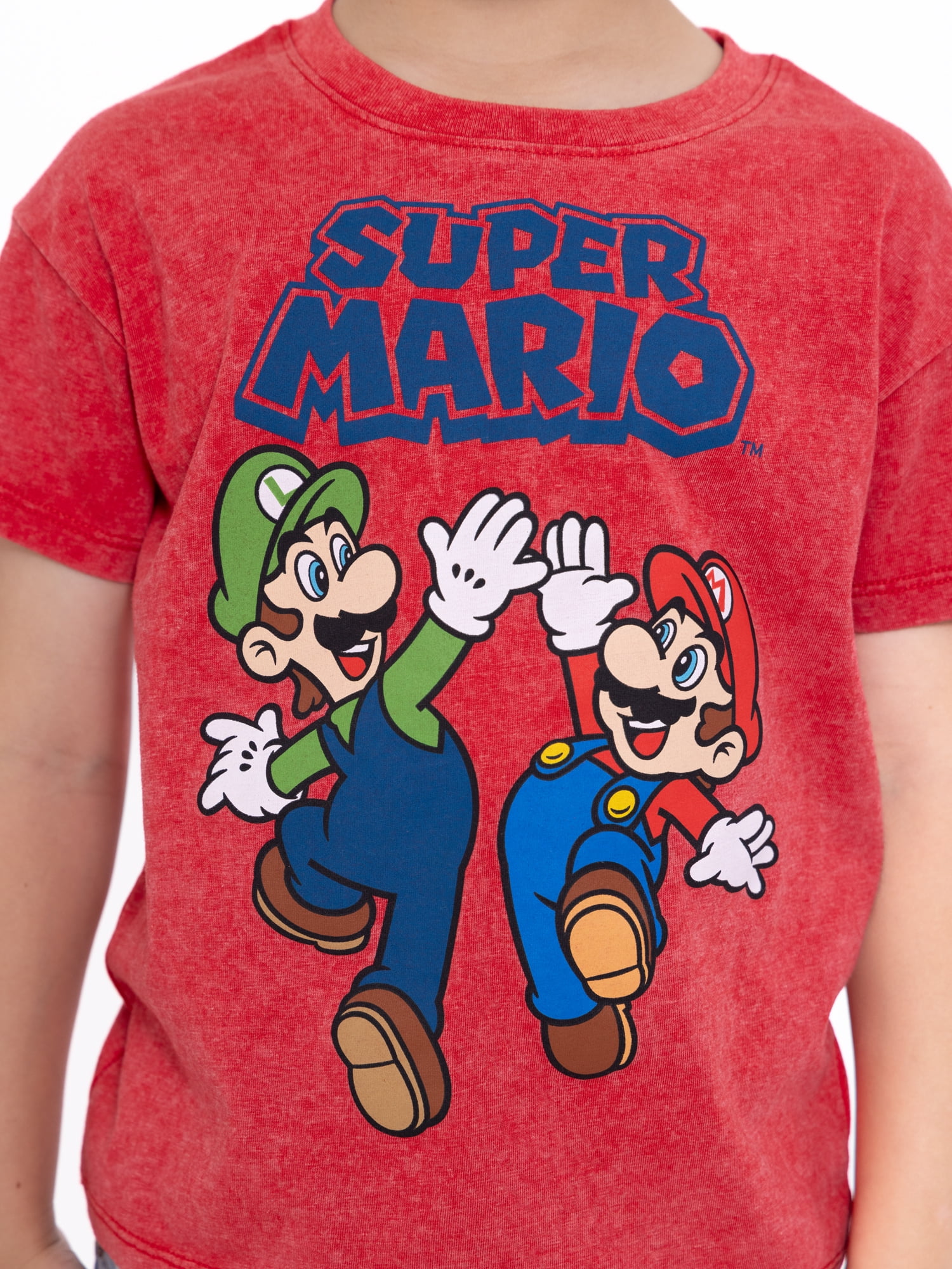 Super Mario Bros. Toddler Graphic Crewneck Tee with Short Sleeves, Sizes 12M-5T