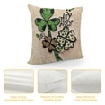 thumbnail image 4 of YINGXI  St. Patrick's Day Pillow Covers Irish Gnome Pillow Case Lucky Shamrock Clover Truck Throw Pillow Cover Farmhouse Cushion Cover for Home Office Couch Sofa Bed 18x18in, 4 of 5
