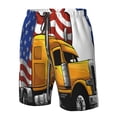 thumbnail image 4 of Fotbe American Truck Trajes de Baño Estampados para Hombre, Shorts de Verano de Secado Rápido, Ropa de Playa, Bañadores-Small, 4 of 6