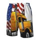 thumbnail image 4 of Fotbe American Truck Trajes de Baño Estampados para Hombre, Shorts de Verano de Secado Rápido, Ropa de Playa, Bañadores-XX-Large, 4 of 6