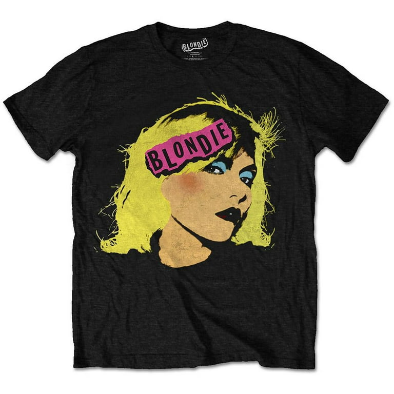 Mose Print symaskine Blondie Punk Debbie Harry Official Tee T-Shirt Mens Unisex - Walmart.com