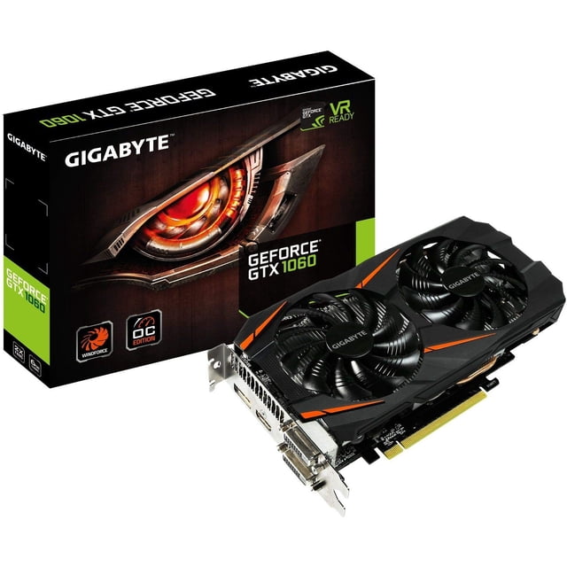 Tarjeta gráfica Gigabyte GeForce GTX 1060 WINDFORCE OC 6GB