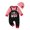 Black, variant on Xudanell Toddler Boy Outfits Cute Clothes Baby Girls Valentines Day Set Tractor Print Jumpsuit with Hat 2 Piece Black 6-12 Months