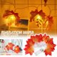 thumbnail image 3 of Ruifaya Cadena de luces de hojas de arce, decoración de otoño, cadena de luces de hojas de arce, decoraciones de Acción de Gracias, iluminación con hojas de arce, luces de hojas de arce de 10 pies c, 3 of 6