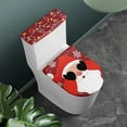 thumbnail image 2 of Renewold Durable Toilet Seat Covers with Elastic Edge Christmas Day,2 PCS Colorful Lights Santa Toilet Lid Cover and Toilet Tank Lid Cover Set Keep Bathroom Toilet Clean, 2 of 6