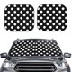 thumbnail image 2 of Balery Black and White Polka Dot Parasol para parabrisas de coche de 2 piezas | Parasol plegable para parabrisas delantero de coche para la mayoría de sedanes-Small, 2 of 6