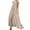 Coffee, variant on Women's Coffee Boho Plaid Sleeveless U-Neck Maxi Dress for Women Casual Loose Fit Cotton Linen Long Sundress Side Pockets Flowy A-Lin