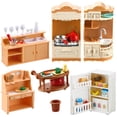 thumbnail image 1 of Juego de cocina para casa de muñecas Chivao Mini Furniture, 43 piezas, 1 of 7