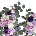 thumbnail image 5 of Guirnalda de flores artificiales rústicas de seda con hojas verdes decorativas colgantes 80cmX50cm, 5 of 5