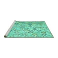 thumbnail image 2 of Ahgly Company Machine Washable Indoor Rectangle Southwestern Turquoise Blue Country Area Rugs, 8' x 12', 2 of 4