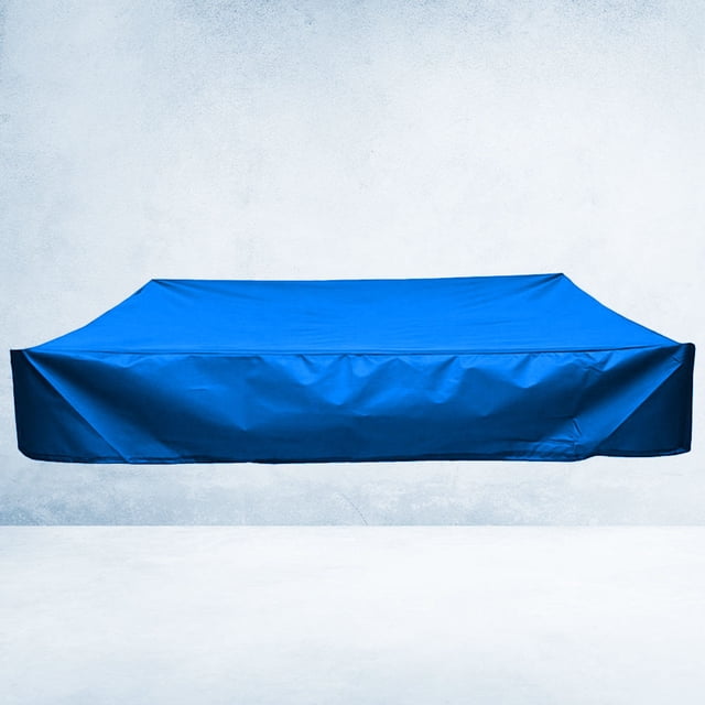 Minkissy Garden Courtyard Square Sandbox Cover Durable Blue Small Bath Cover Design For Protects And From Pollution