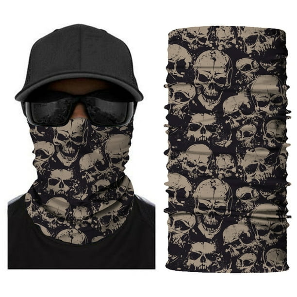 STAR Seamless Full Face Tube Bandanas Multifunctional Headwear Mask