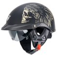 thumbnail image 2 of Casco VCOROS VHF04 de media cara aprobado por el DOT con visera M, 2 of 8