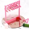 thumbnail image 6 of Cute Earring Rack Holder Coat Hangers Stand  Earring Closet Acrylic Earring Display Stand Earrings Organizer Ear Stud Holder, 6 of 7