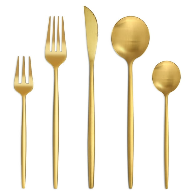 Bestdin Silverware Set, 20Piece Stainless Steel Flatware Set