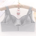thumbnail image 3 of Maplenight Bras for Women No Underwire Full Coverage Wide Back Seamless Bralettes Senior Wireless Snap Closing Everyday Bras, 3 of 8
