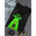 thumbnail image 3 of Out Of Space Sphynx Feline T-Shirt Women -Smartprints Designs, Female Large, 3 of 4