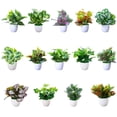 thumbnail image 6 of CreativeArrowy 10in Fake Plants Small Potted Faux Plant Realistic Decorative Plants Artificial Plants for Indoor Decor Home Office Desk Bathroom Bedroom Aesthetic Decoration, 6 of 9