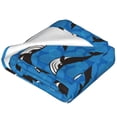 thumbnail image 2 of Bingfone Whale And Sea Print Flannel Fleece Blanket Throw Blanket for Bed,Sofa,Couch,Travel,Camping(40"x30" ), 2 of 8