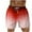 Red, variant on Mgmyaa Mens Casual Shorts 7 inch Inseam Stretch Beach Shorts Elastic Waist Drawstring Summer Board Shorts