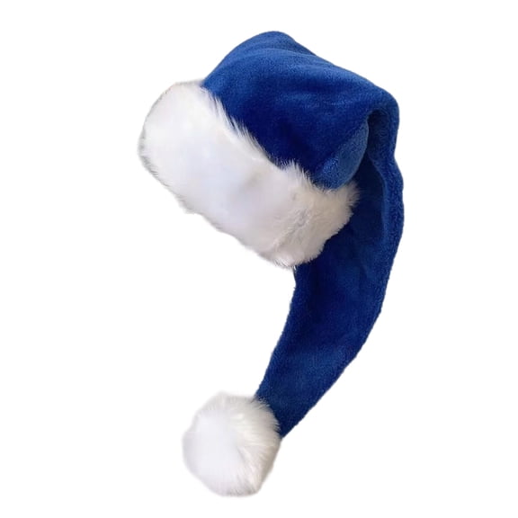 Christmas Santa Hat with White Brim for Christmas Festival Party New Year Headwear Santa Costume Accessory Gift