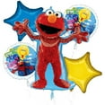 thumbnail image 3 of Anagram Elmo Sesame Street Birthday Party Mylar Balloons Set, Foil Multicolor, 5 Count, 3 of 3