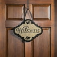 thumbnail image 4 of Evergreen Welcome Burlap Door Decor, 13.50x17.50"H, 4 of 7