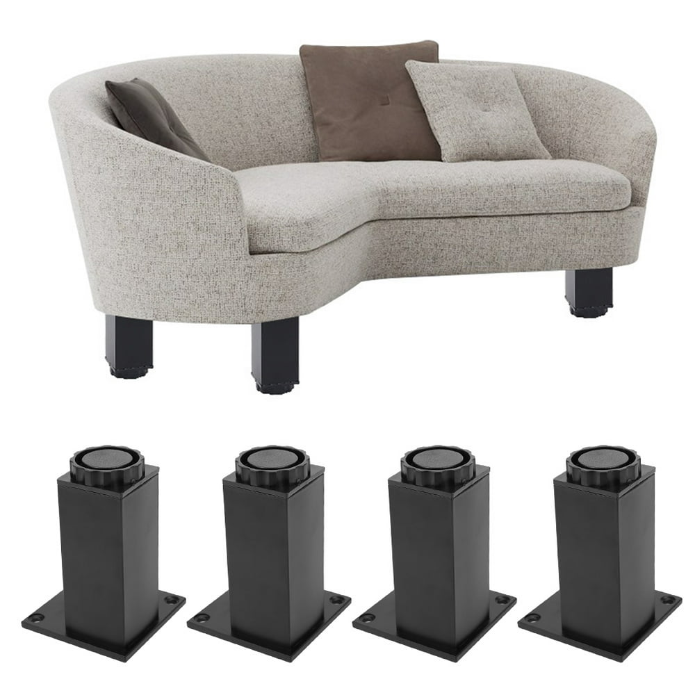 Mgaxyff Furniture Hardware,Sofa Feet,4pcs Aluminum Alloy Adjustable