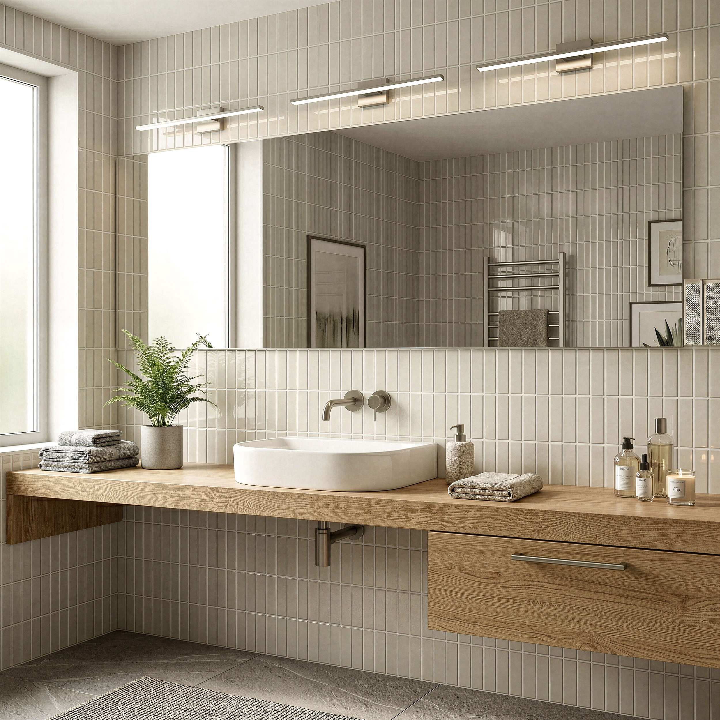 Stick3D 10Pcs 3D Peel and Stick Backsplash 11.4"x9" Self-Adhesive Wall Tile for Kitchen Bathroom, Beige