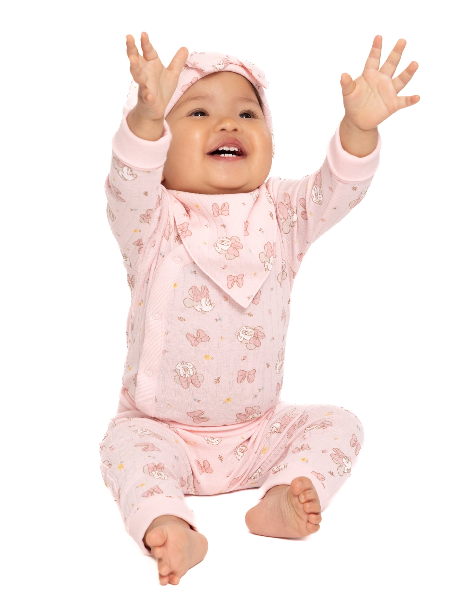 Disney Baby Wishes and Dreams Character Baby Allover Print Take Me Home Set, 4-Piece, Sizes Preemie-6/9 Months