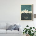 thumbnail image 3 of Trademark Fine Art 'Philadelphia Pennsylvania Skyline Teal' Canvas Art by Michael Tompsett, 3 of 4