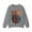Graphite Heather, variant on Glamour Queen Unisex Heavy Blendâ„¢ "Crewneck Sweatshirt Please Don't Talk" Logo, Irish Green