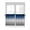 Gray Blue, variant on Half Window Curtain 36 Inches Long, Navy Blue Gray Ombre Window Treatment Curtain Drapes, Modern Gradient Abstract Art Small Tier Curtains for Bathroom Over Sink, 27.5"x36", 2 Panels