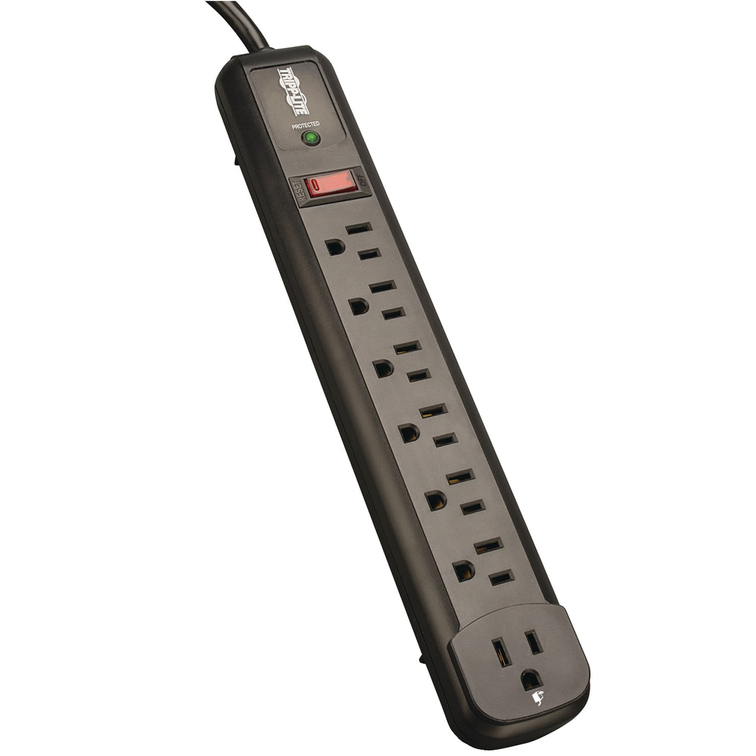 6 Pack Tripp Lite TLP74RB 7-Outlet Surge Protector