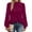Purple, variant on Womens Dressy Long Sleeve Tops with Pleats Loose Mock Neck Business Casual Shirt Blouses for Women Fall Spring (XL, White)