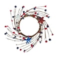 thumbnail image 2 of hulanddfd 4th of July Candle Rings Patriotic Flower Wreath Red White and Blue Candle Holder Patriotic Table Centerpiece Decor for 250th Anniversary Memorial Day, 2 of 6