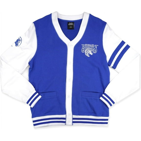Big Boy Fayetteville State Broncos S4 Mens Cardigan [Royal Blue - 3XL]