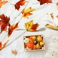 thumbnail image 6 of Fall Maple Leaf Throw Blanket Autumn Leaf Blanket Autumn Thanksgiving Decor Super Soft Flannel Throw Blanket Lightweight Fluffy Plush Fuzzy Bed Blanket for Bedding Sofa and Travel 50"X60", 6 of 6